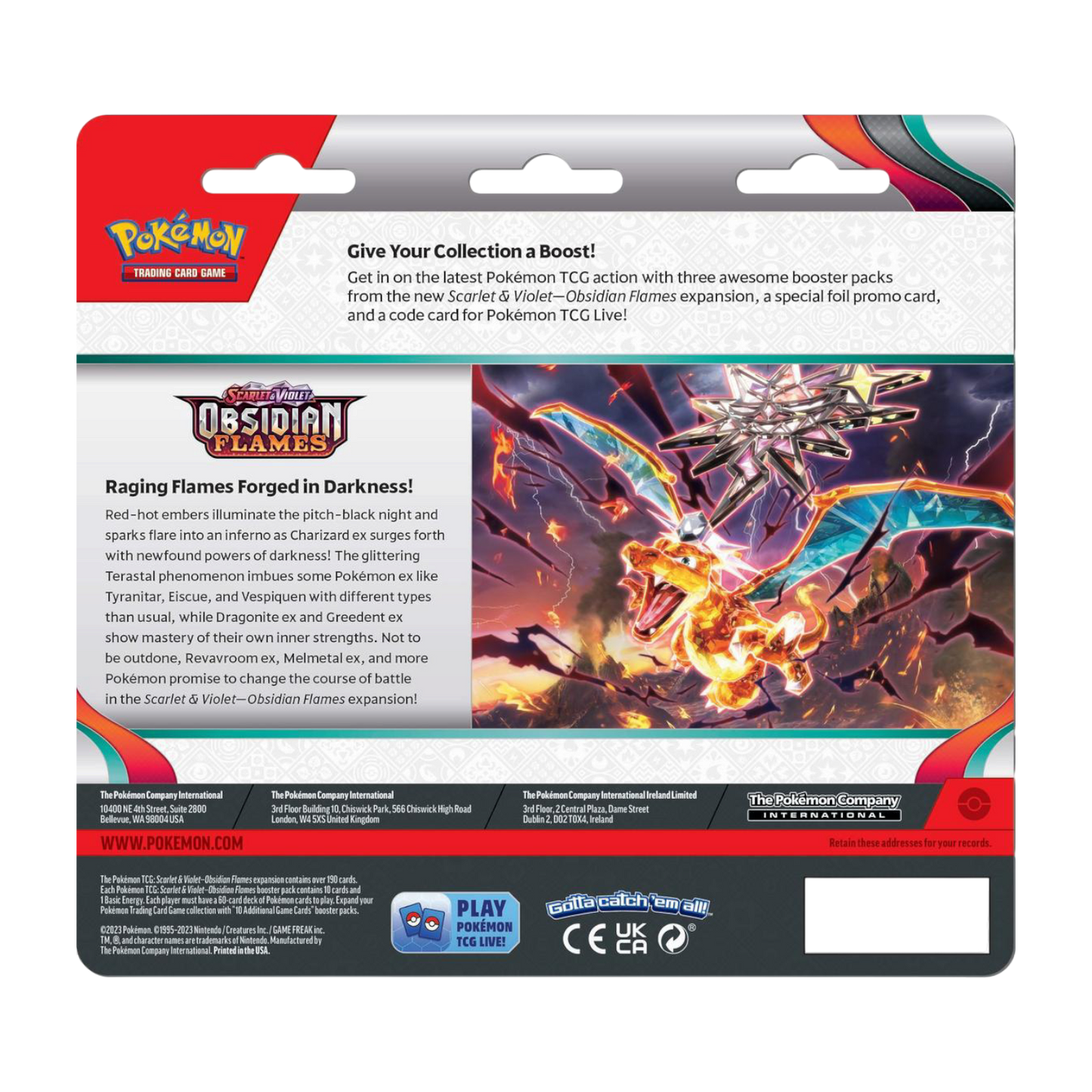 Pokémon - Obsidian Flames - SV3 - 3-Pack Blister [EN]