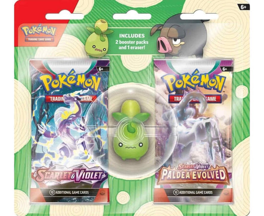 Pokémon - Scarlet & Violet & Paldea Evolved - Eraser 2-Pack Blister [EN]