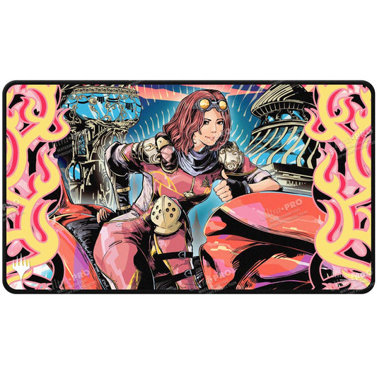 Ultra Pro - Aetherdrift - Black Stiched Playmat - Chandra, Spark Hunter