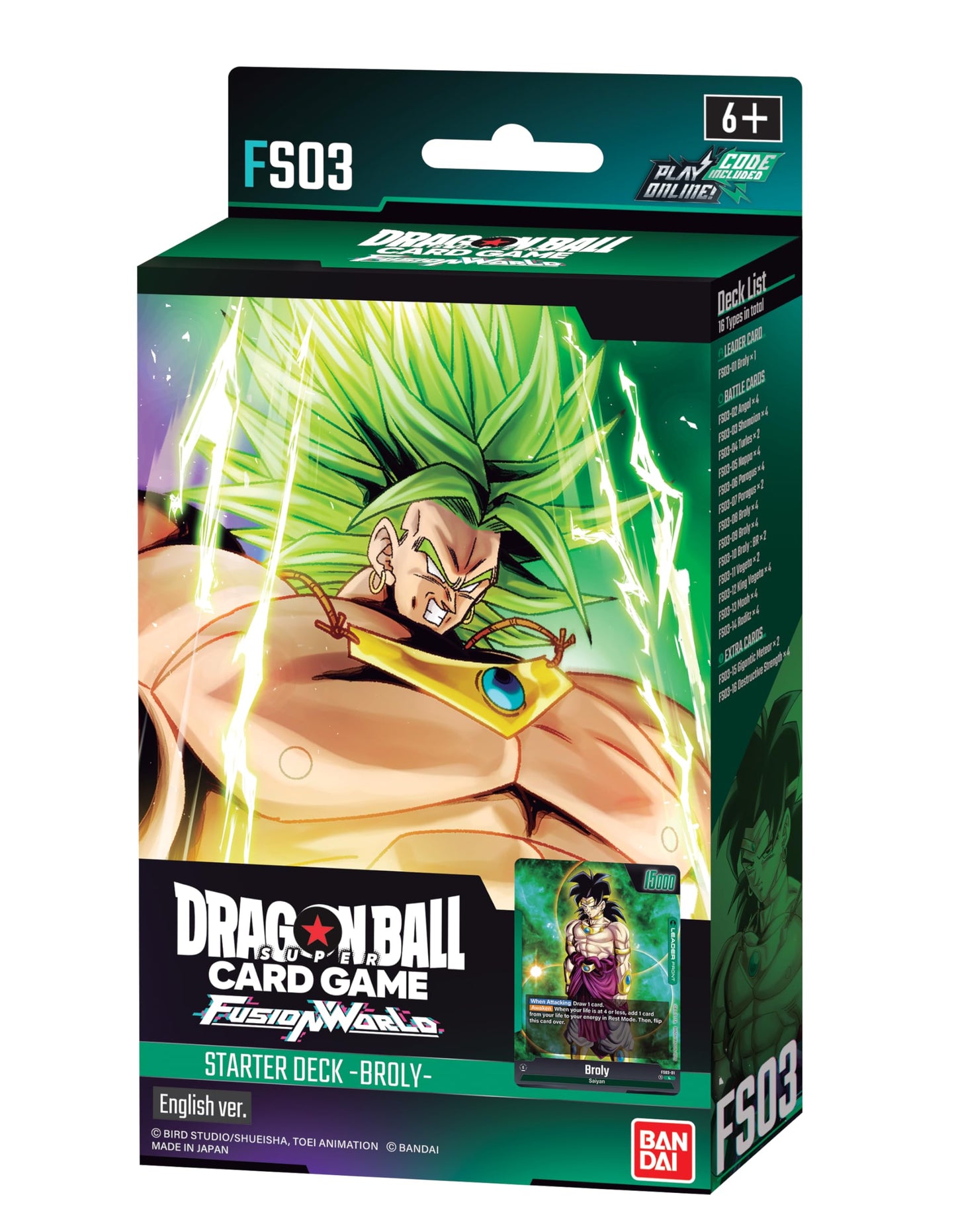 Dragon Ball Super Card Game Fusion World - FS03 - Broly [EN]