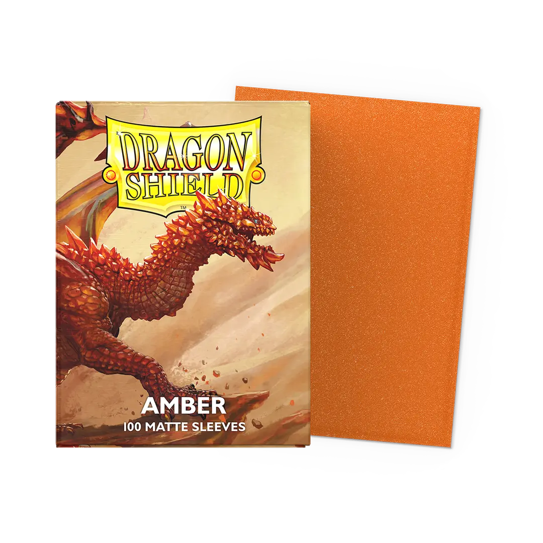 Dragon Shield - Matte Sleeves - Amber - Standard Size [100]