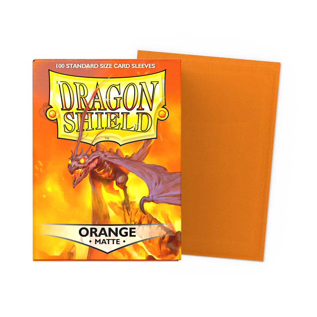 Dragon Shield Matte Sleeves - Orange - Standard Size (100)