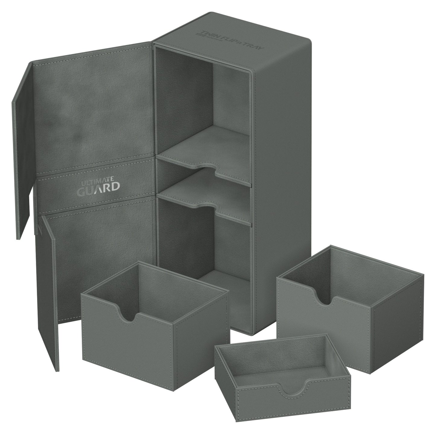 Ultimate Guard - Twin Flip`n`Tray 266+ XenoSkin Deck Box - Grey